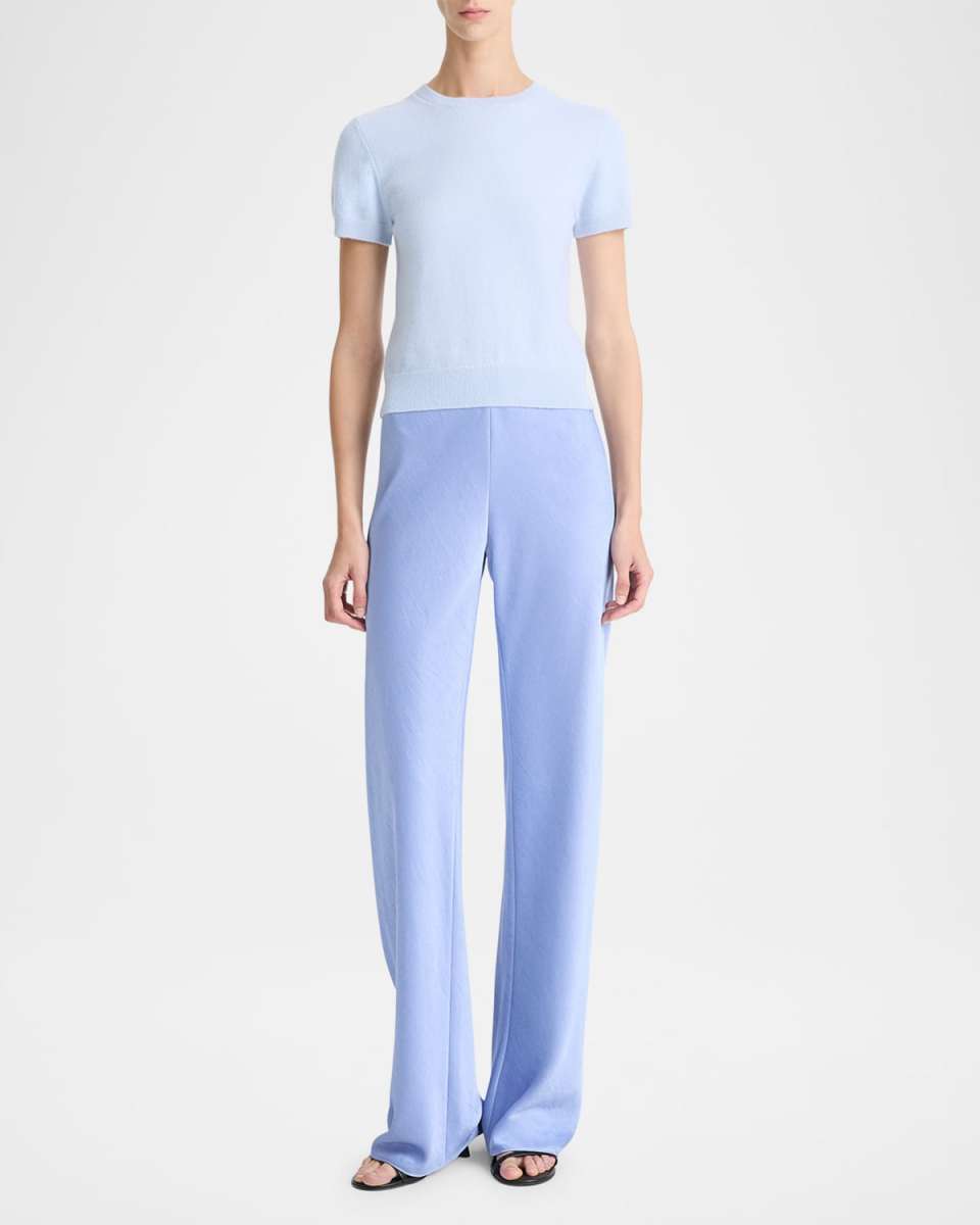 Short-Sleeve Cashmere-Blend T